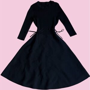 Elegant Black Knit Dress